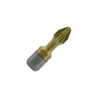 Биты фрезерованные TiN-half (10 шт; Pz2; 25 мм) D.BOR D-THT-PZ02-025-010