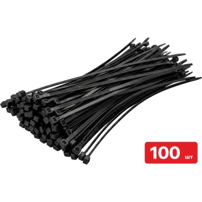 Хомут-стяжка SAMGRUPP  нейлоновый 2,5х100 черный 100 шт/упак SAMC-117225100