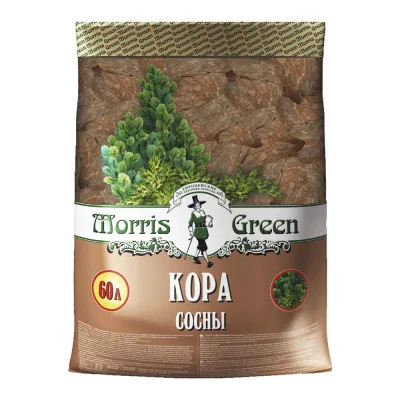 Кора Morris Green сосновая фракция 30-160 мм 60 л