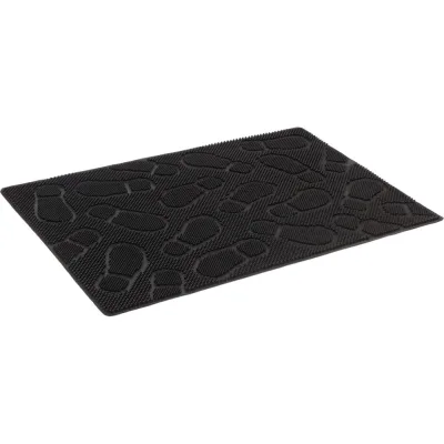 Резиновый коврик SUNSTEP Следы 60х90 см, черный 30-020