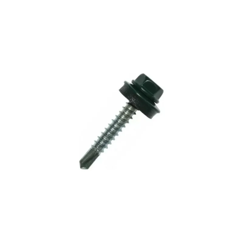 Кровельный саморез Стройметиз 4,8х28 зеленый мох RAL 6005 уп. 300 шт. 2130016