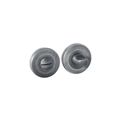 Поворотная кнопка DOORLOCK DL M08/Y BS черное серебро A=35-42мм, шток 5/8мм 73526