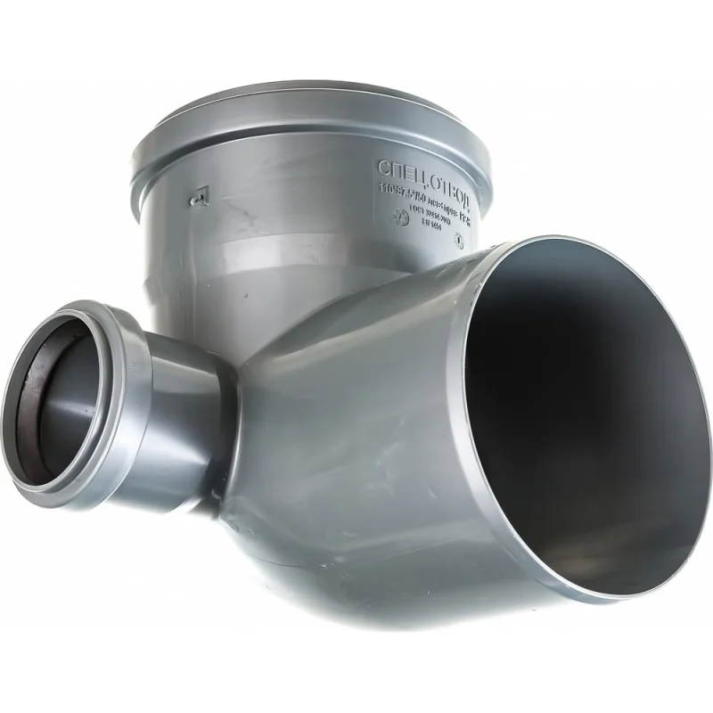 Отвод LAMMIN 110х90°, с 2-мя патрубками 50 мм Lm35041250902