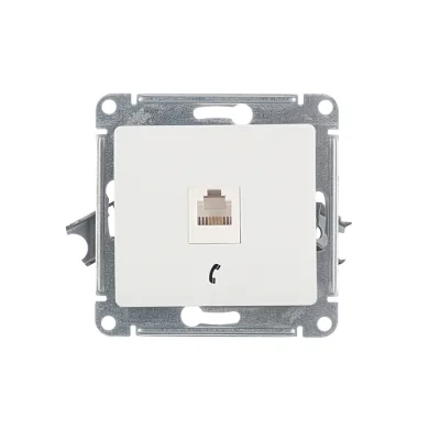Π ΠΎΠ·Π΅ΡΠΊΠ° ΡΠ΅Π»Π΅ΡΠΎΠ½Π½Π°Ρ Systeme Electric Glossa Π²ΡΡΡΠ°ΠΈΠ²Π°Π΅ΠΌΠ°Ρ Π±Π΅Π»Π°Ρ RJ11 (GSL000181T)
