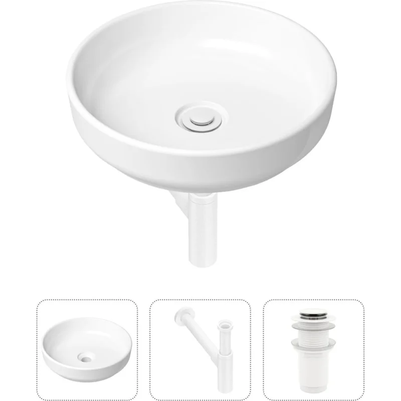 Накладная раковина для ванной Lavinia Boho Bathroom Sink Slim в комплекте 3 в 1 21520205