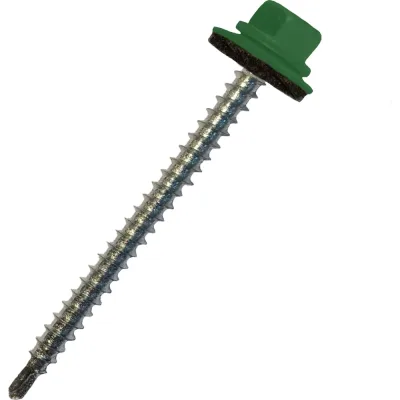 Кровельный саморез Daxmer 4,8х70 RAL 6002 сверло №1, 100 шт 00000304173