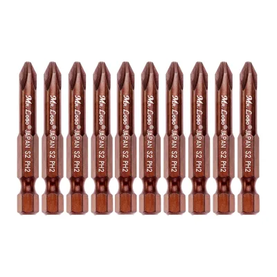 Биты для шуруповерта Mr.Logo PH2 x 50 мм, Сталь - S2, арт., 10 шт A050P2-10