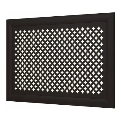 Декоративный экран для радиаторов и батарей Cosca Decor Модерн 600x900 мм, венге, готика, с рамкой СПБ004370