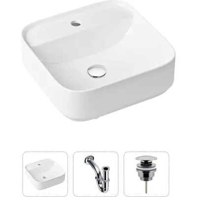 Накладная раковина для ванной Lavinia Boho Bathroom Sink Slim в комплекте 3 в 1 21520272