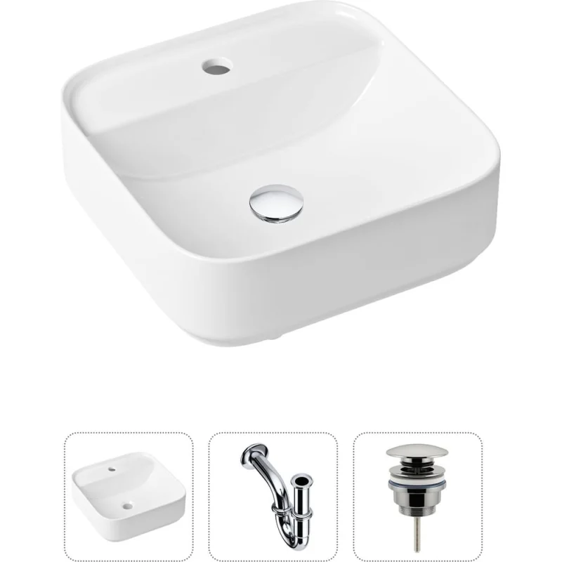 Накладная раковина для ванной Lavinia Boho Bathroom Sink Slim в комплекте 3 в 1 21520272