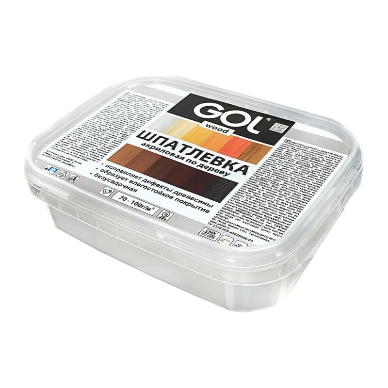 Шпатлевка акриловая по дереву МАСТЕР GOL Wd.250.110 (0.14 кг; темный орех) Palizh 11605695