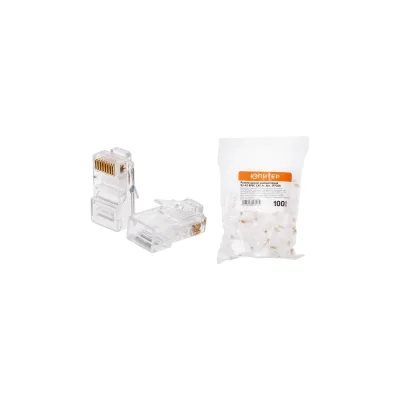 Коннектор ЮПИТЕР RJ-45 8P8C CAT 5e 100 штук JP7306