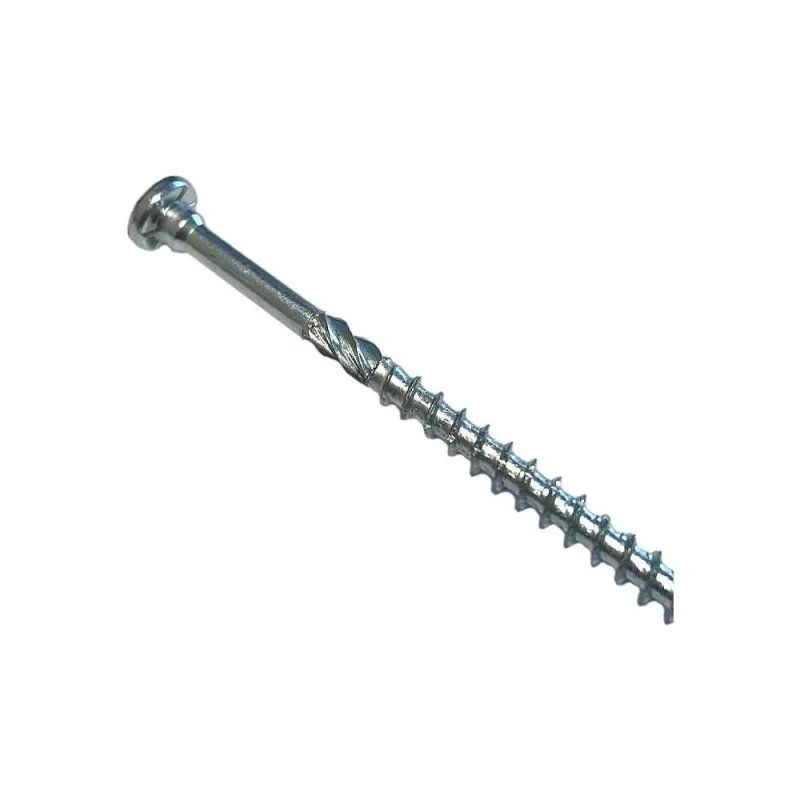 Евро-винт по дереву HIMTEX fix белый цинк, Torx 25 5x80 (200 шт.) 05080EUR