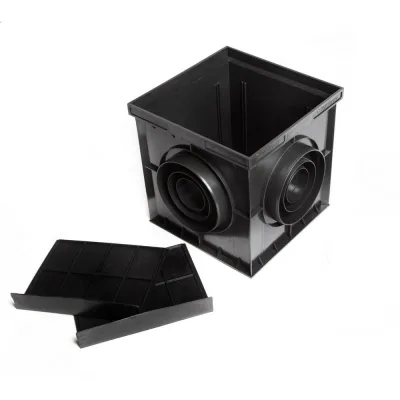 Пластиковый дождеприемник Aquastok с перегородкой 200x200x197 B125 (4200) 549125