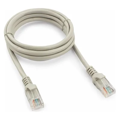 Многожильный патч-корд Cablexpert UTP кат.5e, 1.5м, литой, серый PP12-1.5M