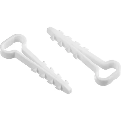Дюбель-хомут DM PLAST 6-12 для плоского кабеля, белый, 100 шт dx6-12dm