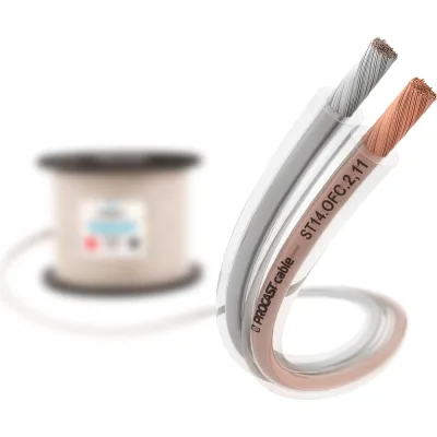 Акустический кабель PROCAST cable ST 14.OFC.2,11.100, 14AWG 2x2,11mm2, прозрачный, 100 м НФ-00001799