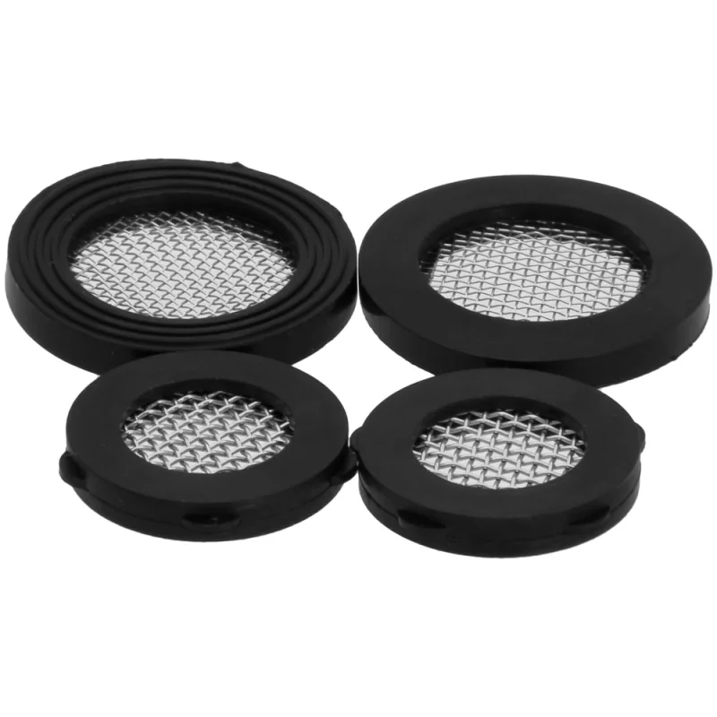 Набор прокладок для смесителя с сеточкой MasterProf 1/2" и 3/4" (2 + 2 шт.) ИС.131414