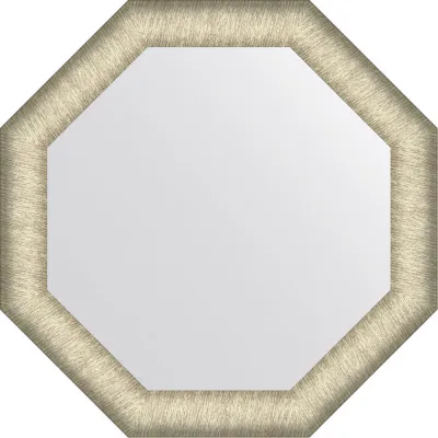 Зеркало EVOFORM в багетной раме - брашированное серебро 59 mm (55x55 cm) BY 7428