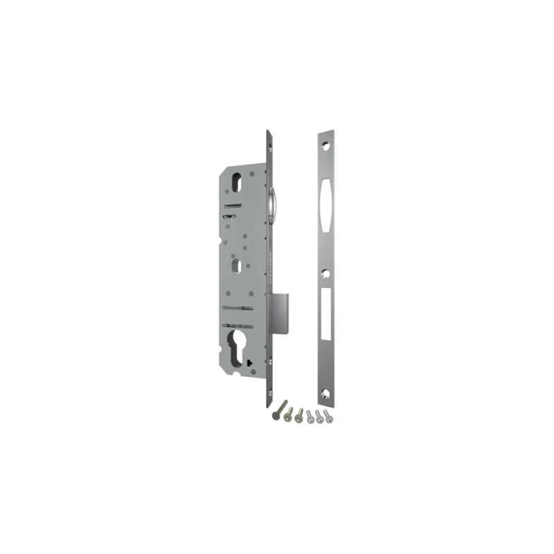 Корпус узкопрофильного замка с роликовой защёлкой FUARO PROF5116-25 CP хром 26431