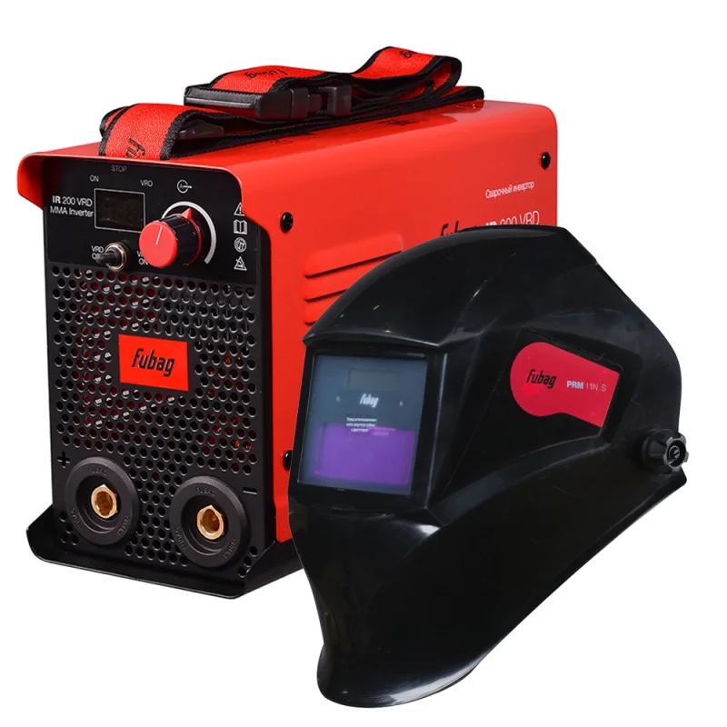 Сварочный аппарат инверторного типа Fubag IR 200 V.R.D. ММА с маской сварщика в комплекте (41328,2)