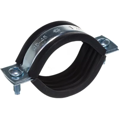 Хомут сантехнический для труб с гайкой СВК 1 1/4'' М8 40-45, металл 1,0х20, SVK-Fe032 Н0000024717