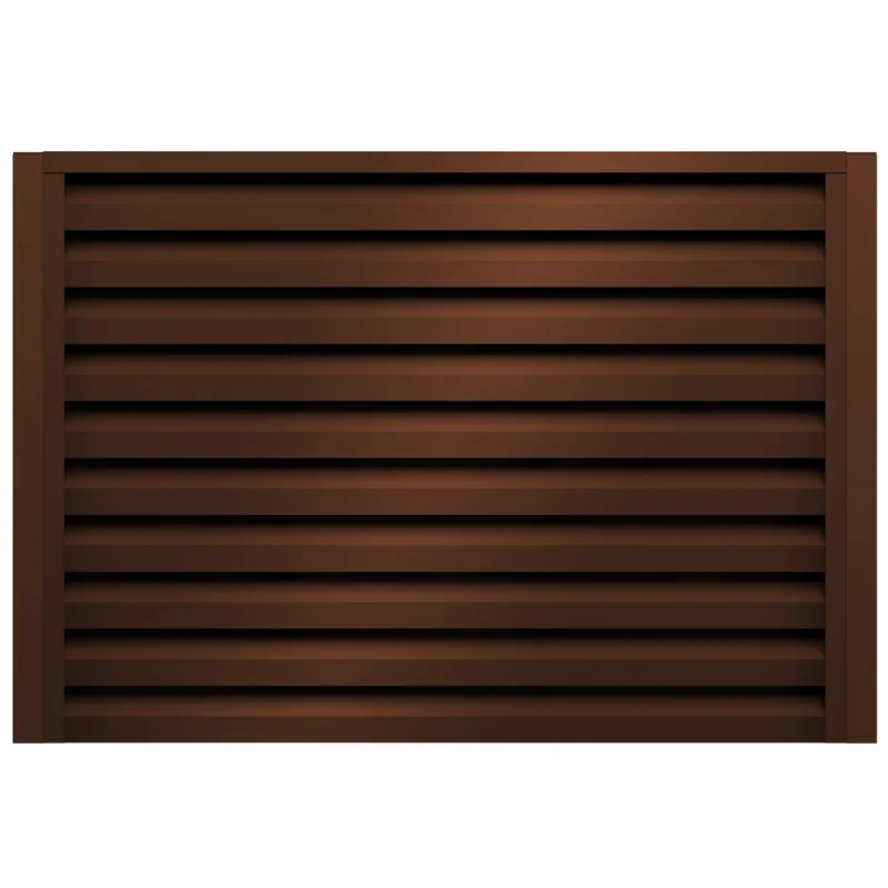 Секция заборная жалюзи Milan 2000х2500 мм коричневая RAL 8017 Grand Line