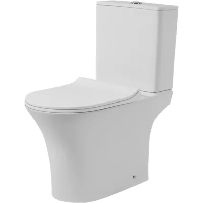 Безободковый унитаз-компакт Orange C01-000w с микролифтом, белый