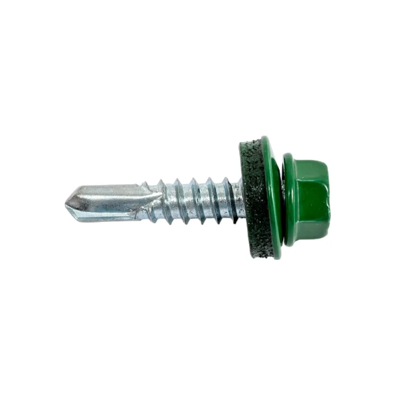 Кровельный саморез Daxmer 5,5х25 RAL 6002 сверло №3, 250 шт 00000304302