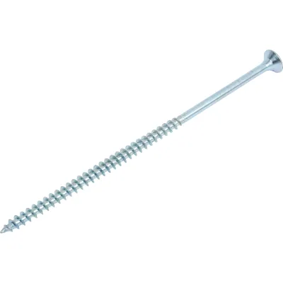 Шуруп для дерева Bohrer 5x120, универ., белый, 150 шт. SWZ-5х120-150