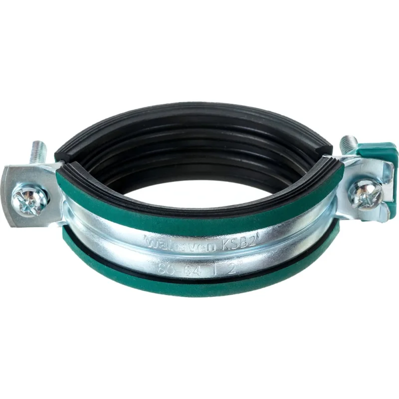 Хомут оцинкованный KSB2 с EPDM, M8/10, 60-64 мм КОНКРЕП 3396064