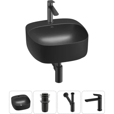 Набор Wellsee 4 в 1 Ideal накладная раковина 42x42 см 20214150R