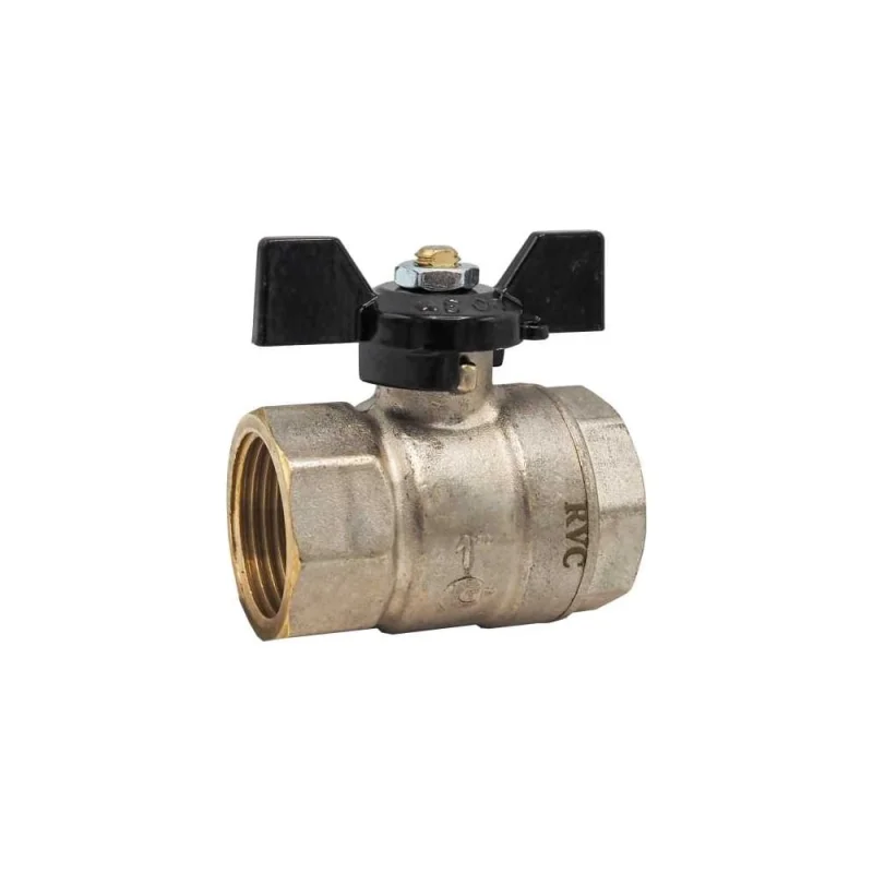 Кран шаровой Rvc Rvc 15, 1/2" гг бабочка 17353