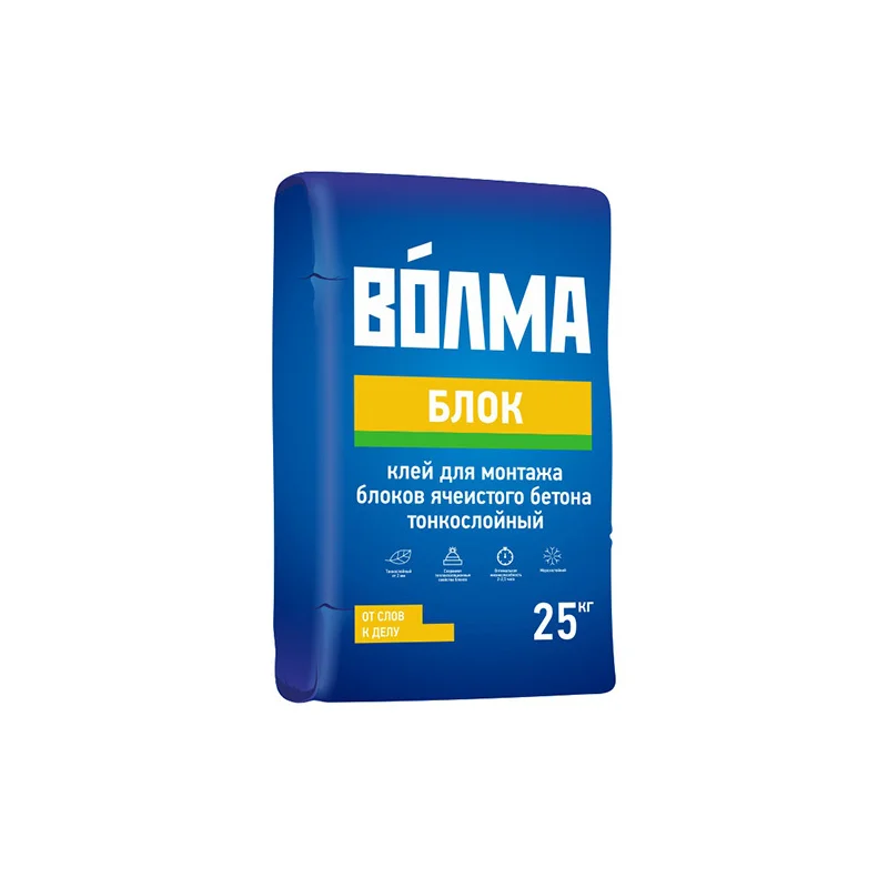Клей для газобетона Волма Блок 25 кг