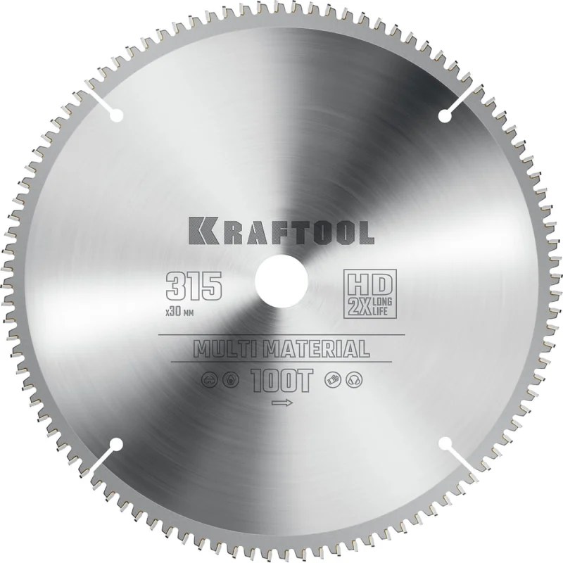Диск пильный по алюминию KRAFTOOL Multi material 315x30 мм, 36953-315-30