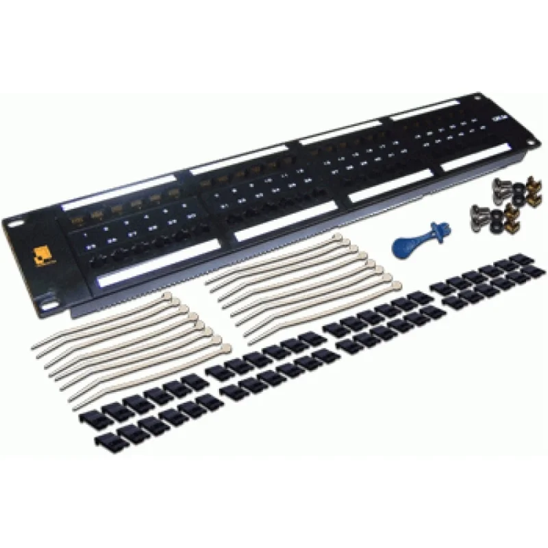 Патч-панель LANMASTER 19 дюйм, 48 портов RJ-45, категория 6, UTP, 2U, LAN-PPL48U6