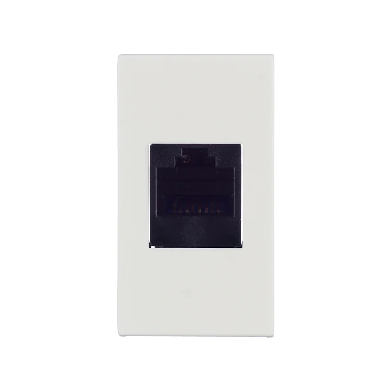 Розетка для кабель-канала компьютерная DKC Viva белая RJ45 1 модуль (45038)