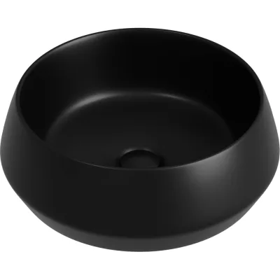 Раковина накладная Ceramicanova Maya круглая 400x400x140 черный матовый CN12004MB