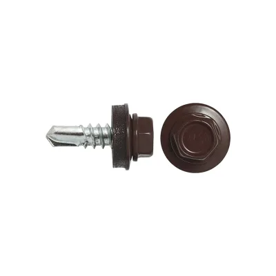 Кровельный саморез SWFS RAL-8017 ZP 4,8х28, 250 шт. тов-046981