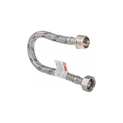 Гибкая подводка для воды (120 см; 1/2"; гайка-штуцер) VALTEC VTf.002.IS.0404120