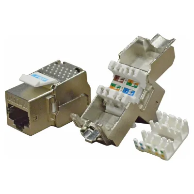 Модуль Keystone RJ45, кат.5e, STP, 180 градусов, TWT-OK45STP180/5E