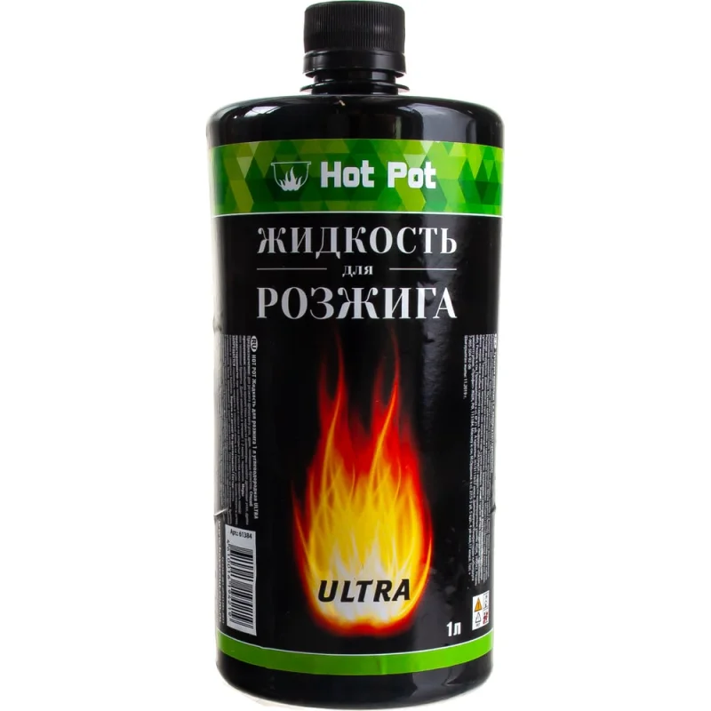 Жидкость для розжига Hot Pot ULTRA углеводородная, 1 л 61384