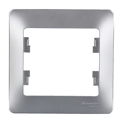 Рамка Systeme Electric Glossa oдноместная алюминий (GSL000301)