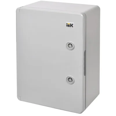 Щит распределительный навесной IEK ЩМПп пластиковый IP65 350х250х150 мм УХЛ1 непрозрачная дверь (MKP93-N-352515-65)
