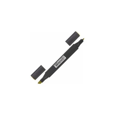 Двусторонний маркер для скетчинга Art Classic BRAUBERG 1-6 мм, горчичный Y114 6 шт 151845