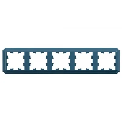 Рамка Systeme Electric AtlasDesign Antique пятиместная изумруд (ATN100805)