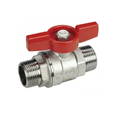 Шаровой кран Giacomini латунь хром R253D 20 Ру42 НР бабочка R253X004 007-0898