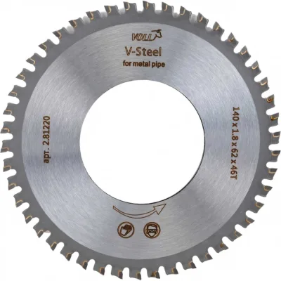 Отрезной диск V-Steel (140x1.8x62 мм; 46T) для электрического трубореза V-CUT 270E/400Е VOLL 2.81220