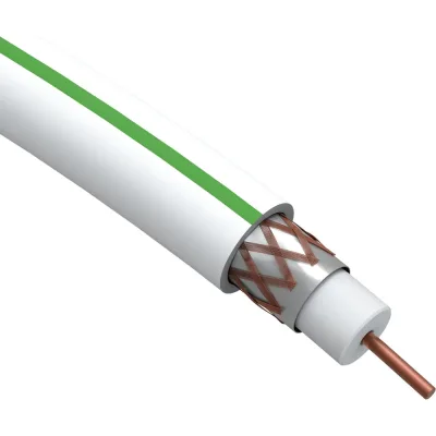 Коаксиальный кабель ЭРА SAT 703 B, 75 Ом, Cu/(оплётка Cu 75), PVC, цвет белый, бухта 10 м Б0044613