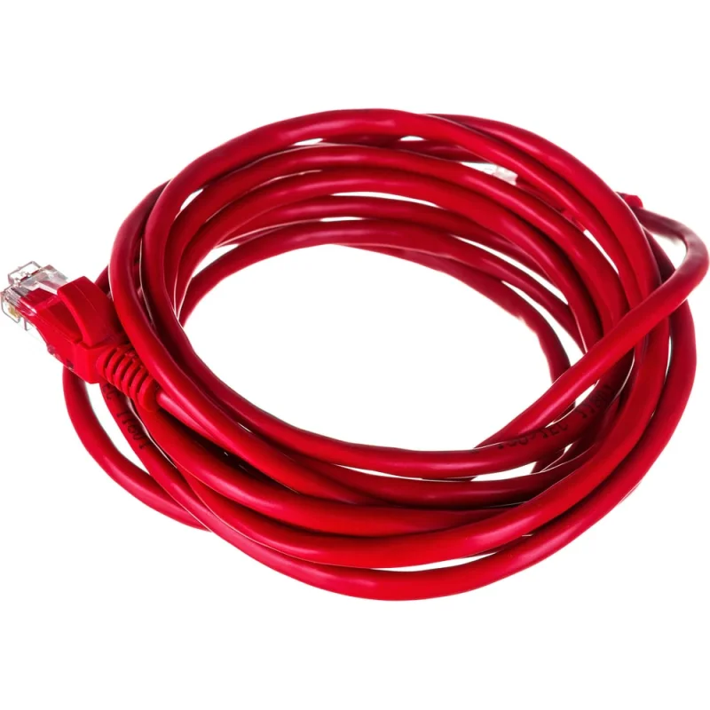 Патч-корд ExeGate UTP-RJ45-RJ45-5e-3M-RD, UTP, cat.5e, 3м, красный 258679
